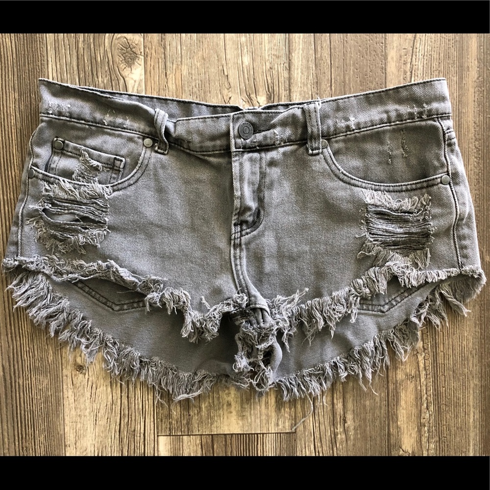 Pistola Distressed Denim Shorts